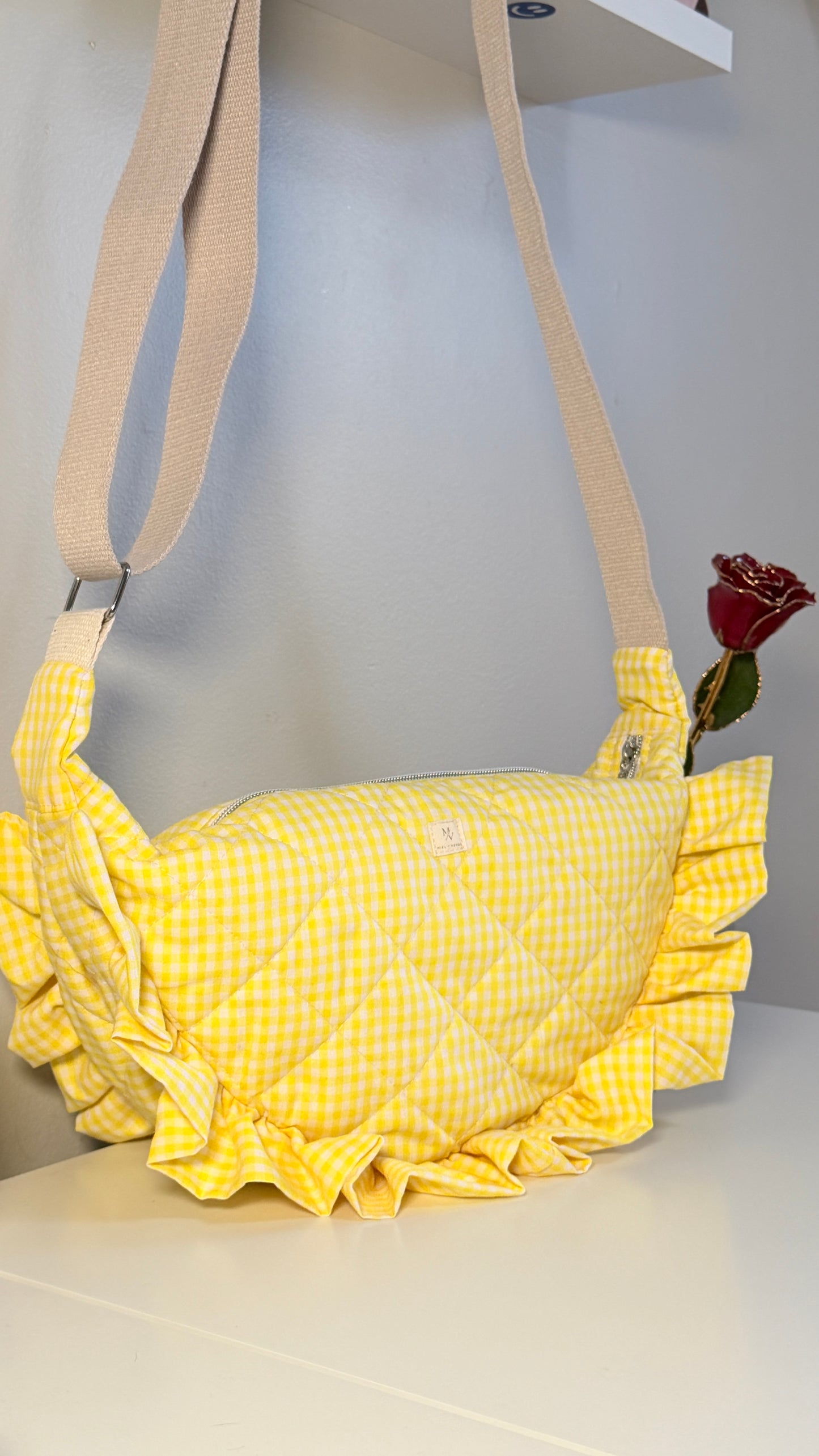 Ruffle Banana Bag