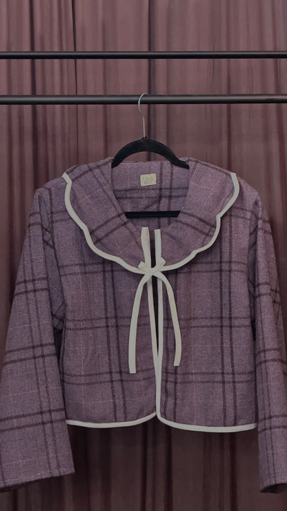 Wavy collar Jacket