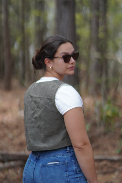 Olive Green Vest