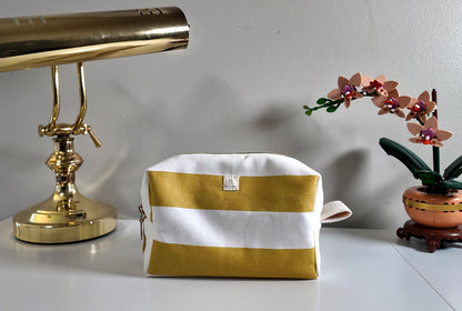 Yellow stripes Cosmetic Bag