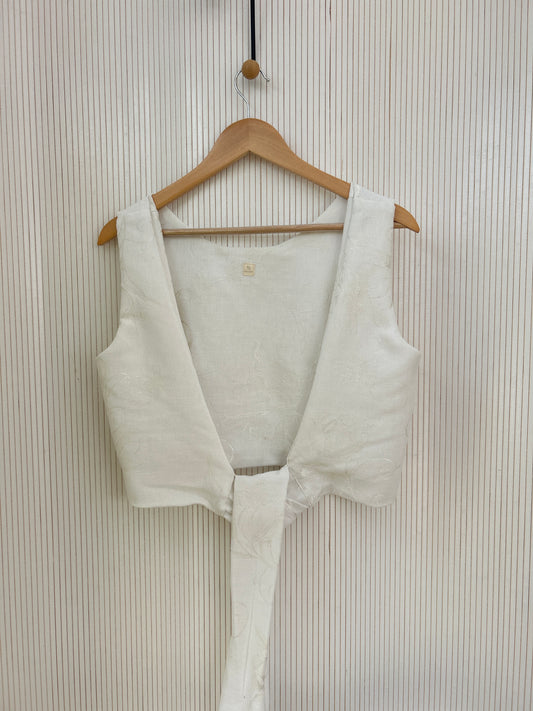 Open back top in white