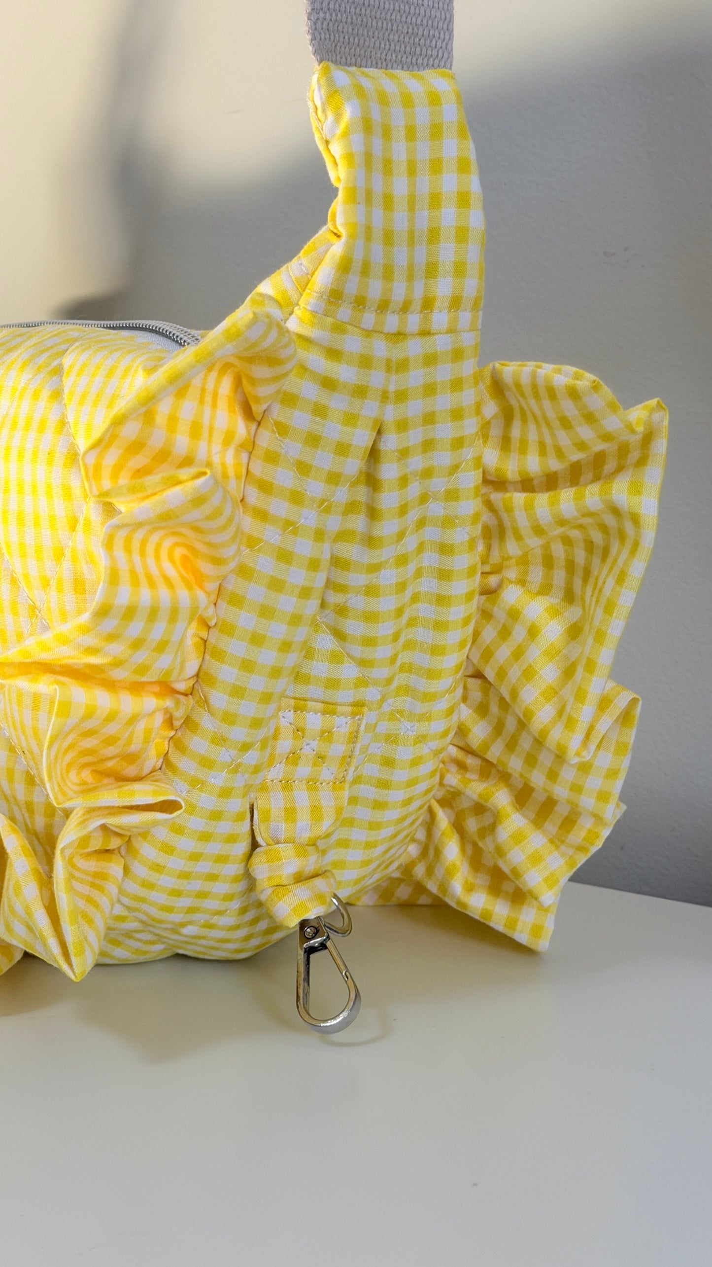 Ruffle Banana Bag