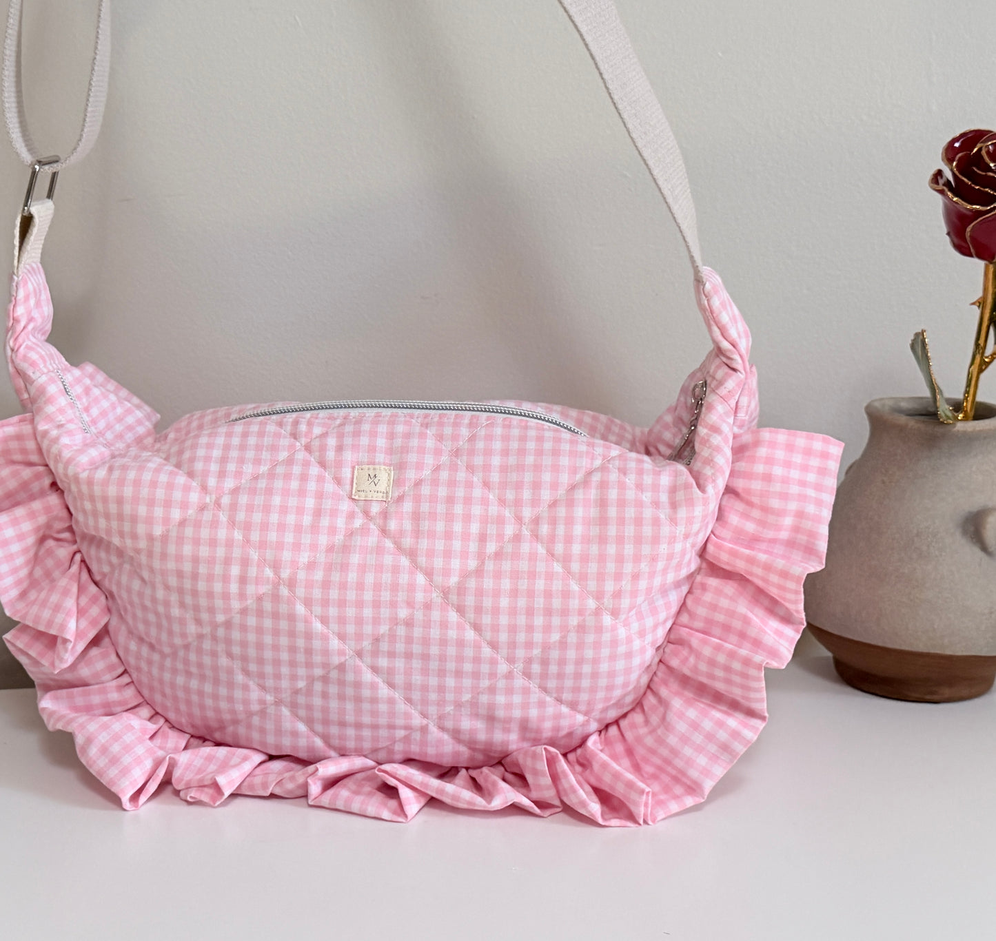 Ruffle Banana Bag