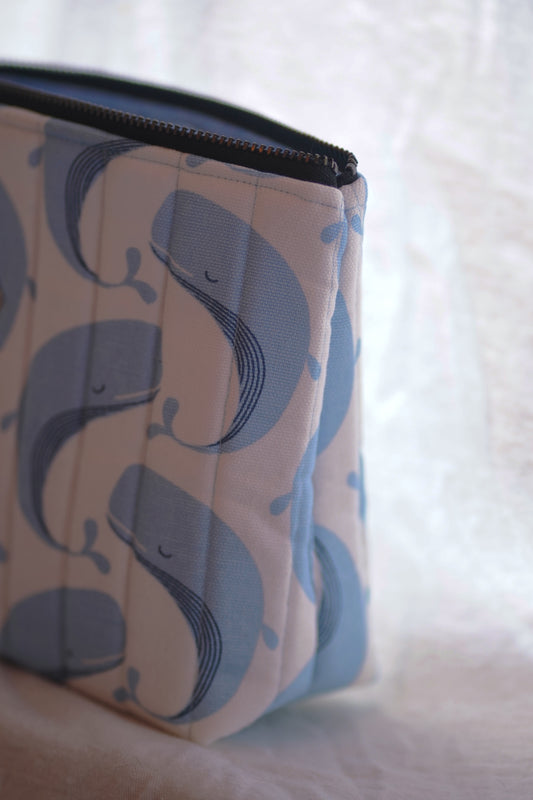 Toiletry Bag Whale Pattern