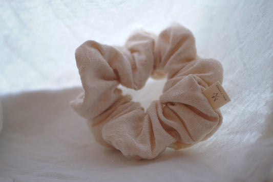 Baby White Scrunchie