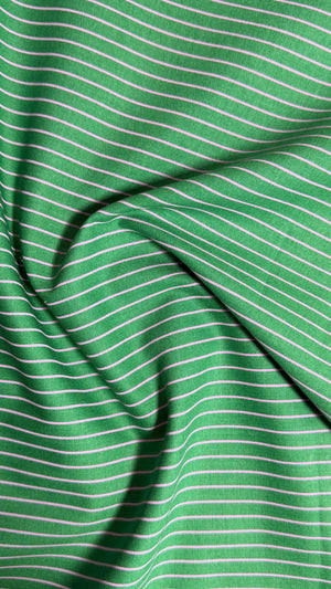 green with pink stripes